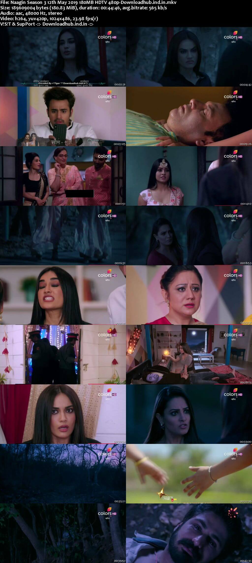 Naagin Season 3 12 May 2019 Episode 97 HDTV 480p