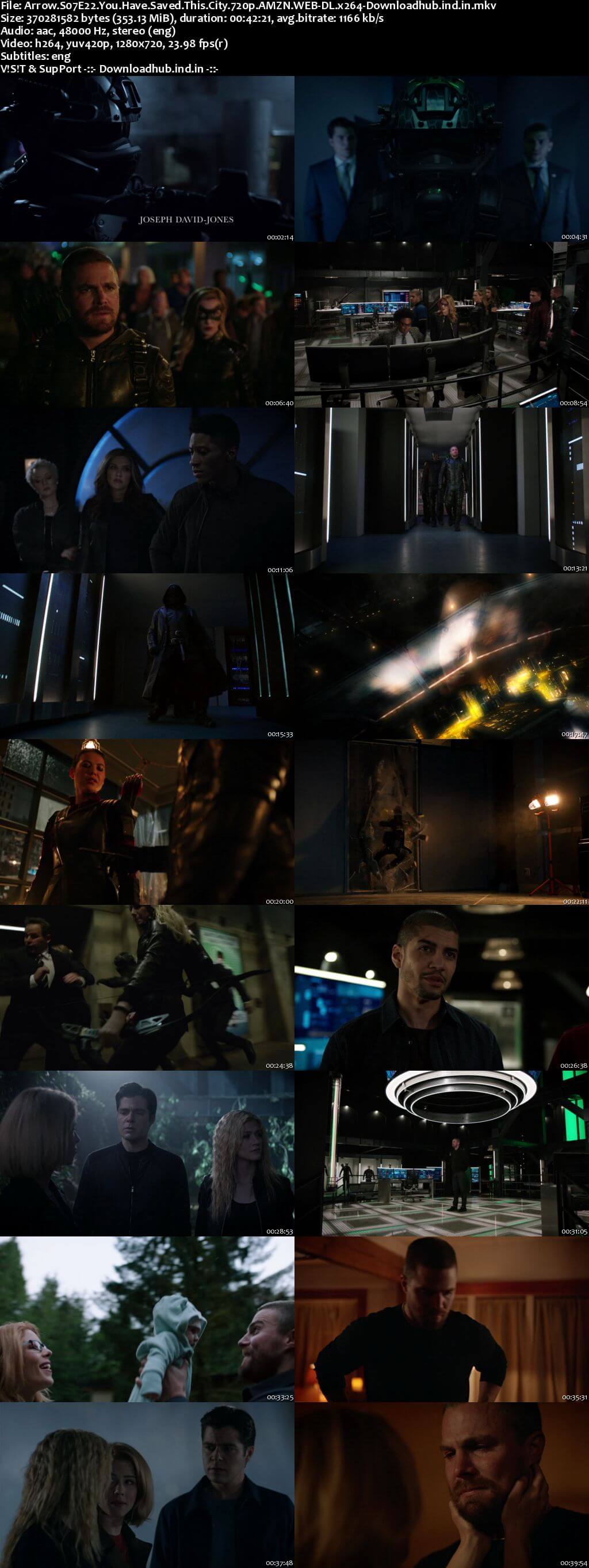 Arrow S07E22 350MB AMZN Web-DL 720p ESubs