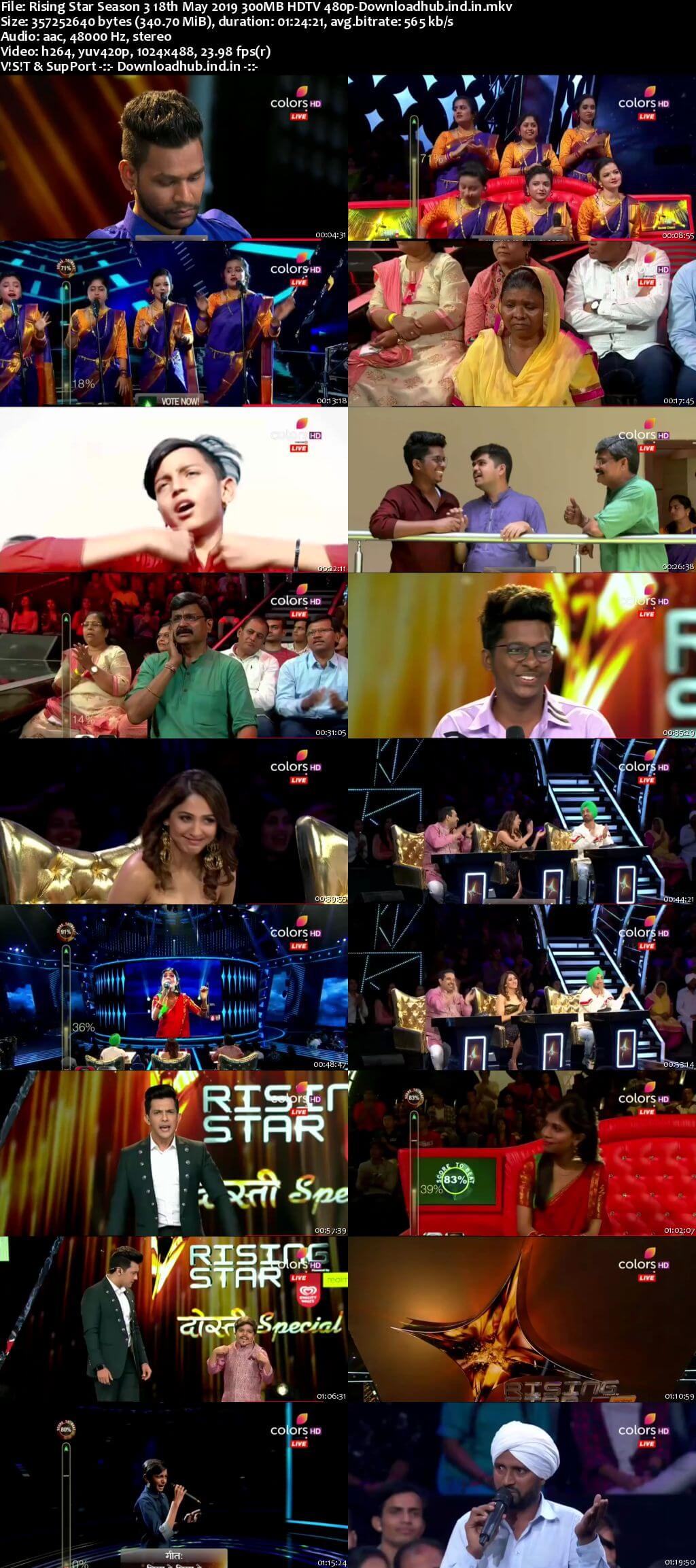 Rising Star Season 3 18 May 2019 Episode 18 HDTV 480p