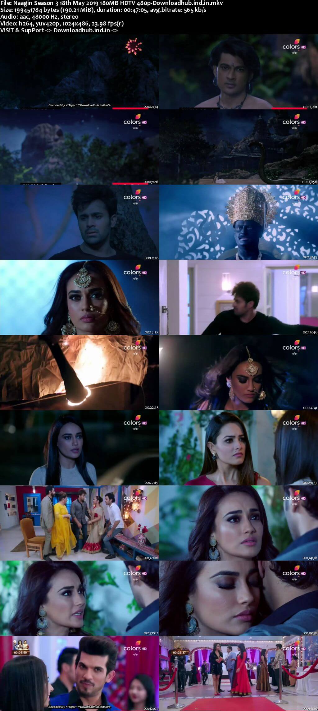 Naagin Season 3 18 May 2019 Episode 98 HDTV 480p