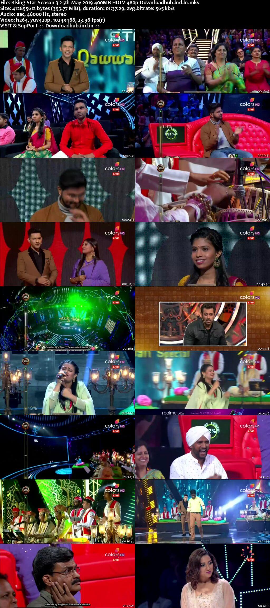 Rising Star Season 3 25 May 2019 Episode 20 HDTV 480p