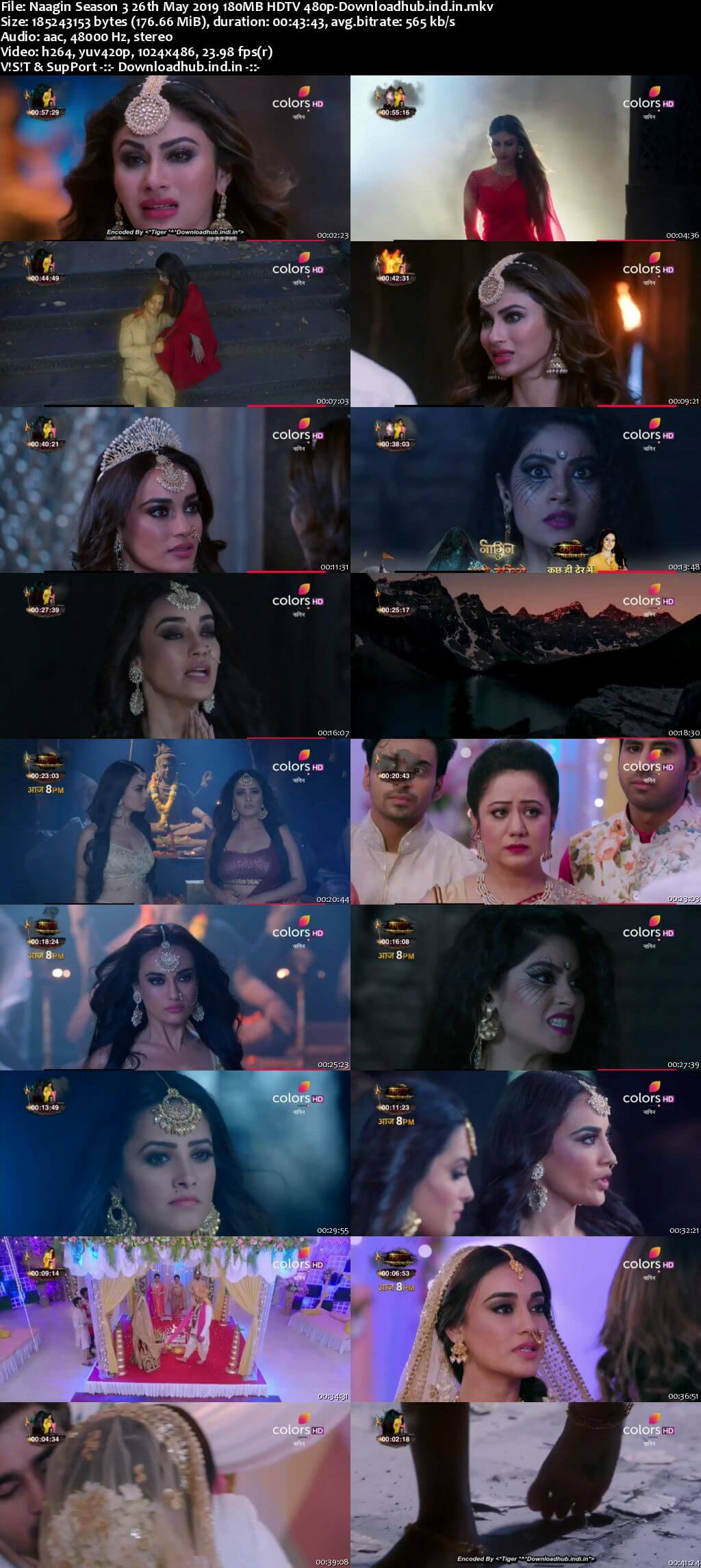 Naagin Season 3 26 May 2019 Episode 101 HDTV 480p