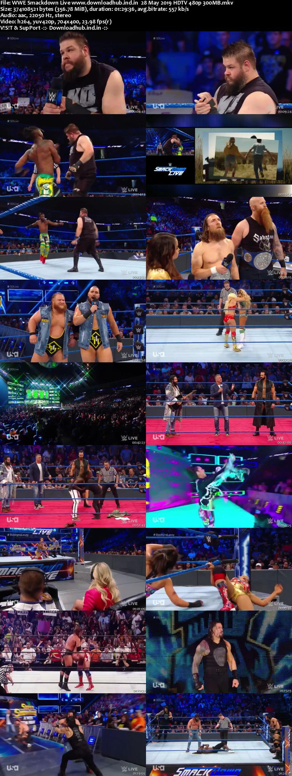 WWE Smackdown Live 28th May 2019 300MB HDTV 480p