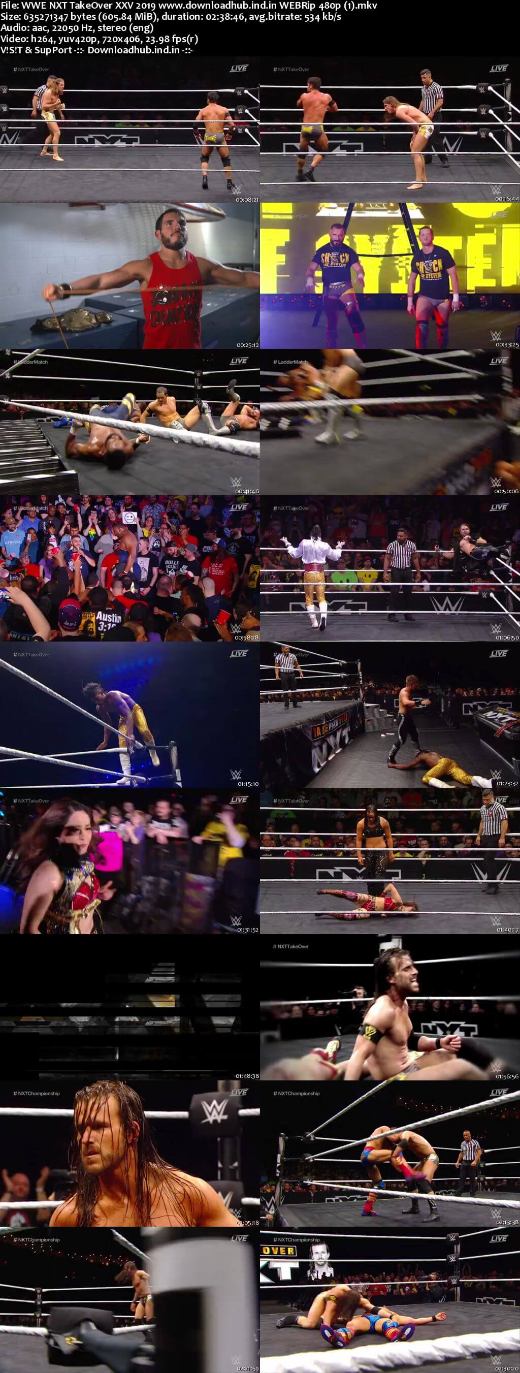 WWE NXT TakeOver XXV 1st June 2019 600MB PPV WEBRip 480p