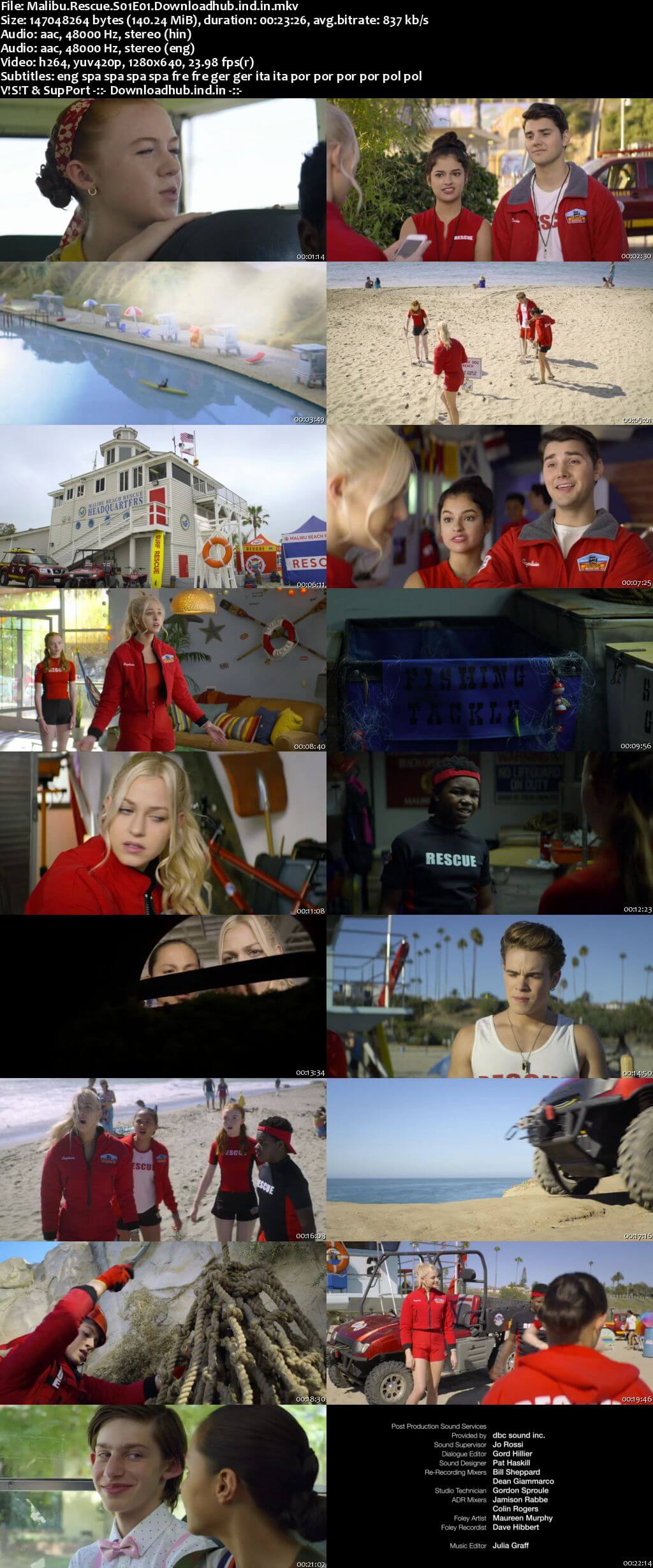 Malibu Rescue S01 Complete Hindi Dual Audio 720p Web-DL MSubs