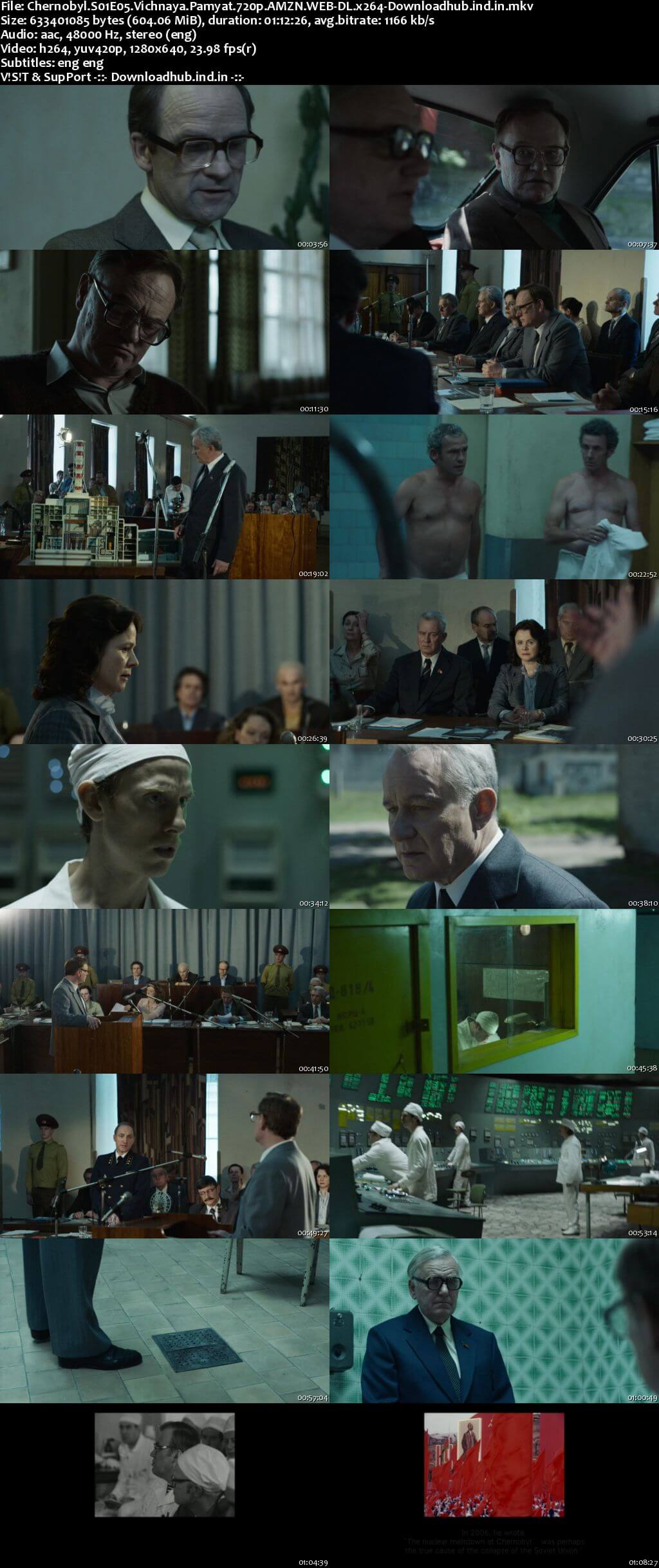 Chernobyl S01E05 600MB AMZN WEB-DL 720p ESubs