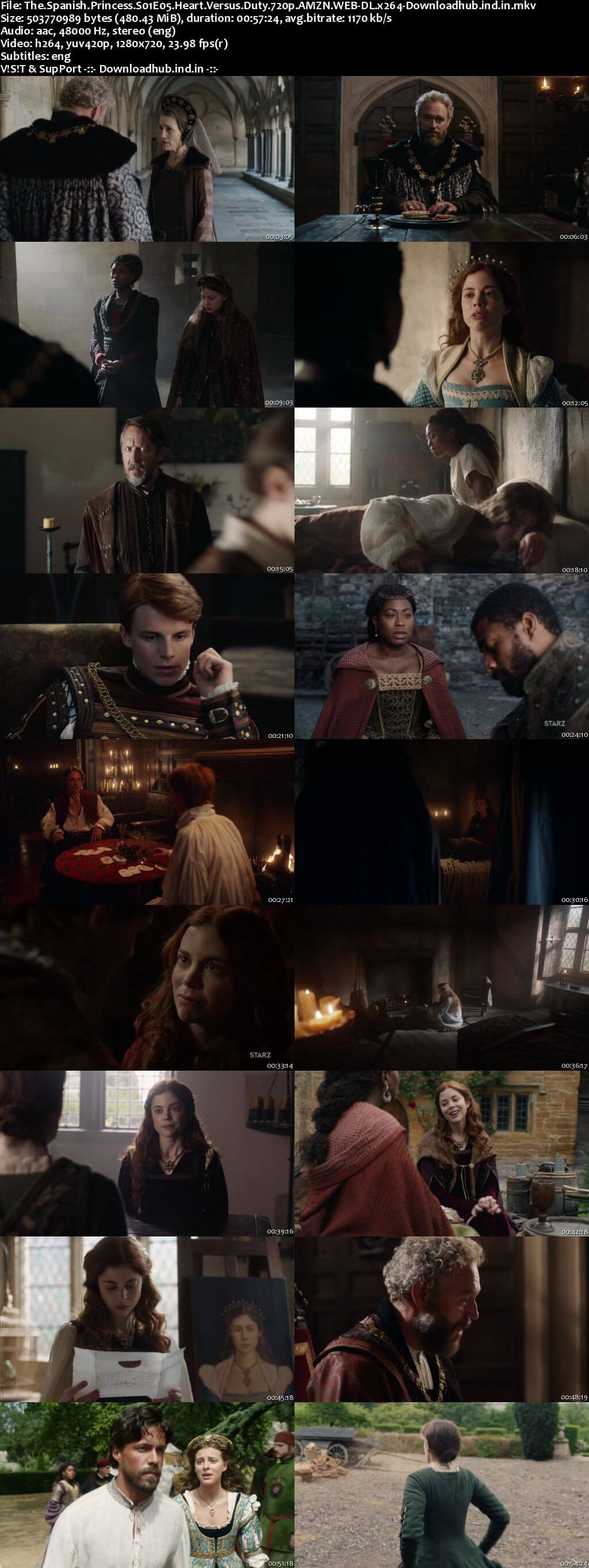 The Spanish Princess S01E05 450MB AMZN WEB-DL 720p ESubs