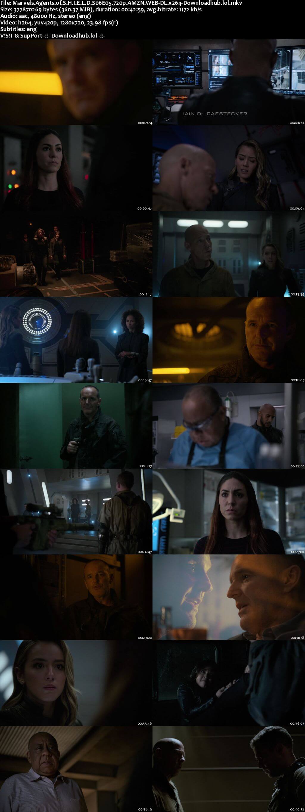 Marvels Agents of S.H.I.E.L.D S06E05 350MB AMZN WEB-DL 720p ESubs