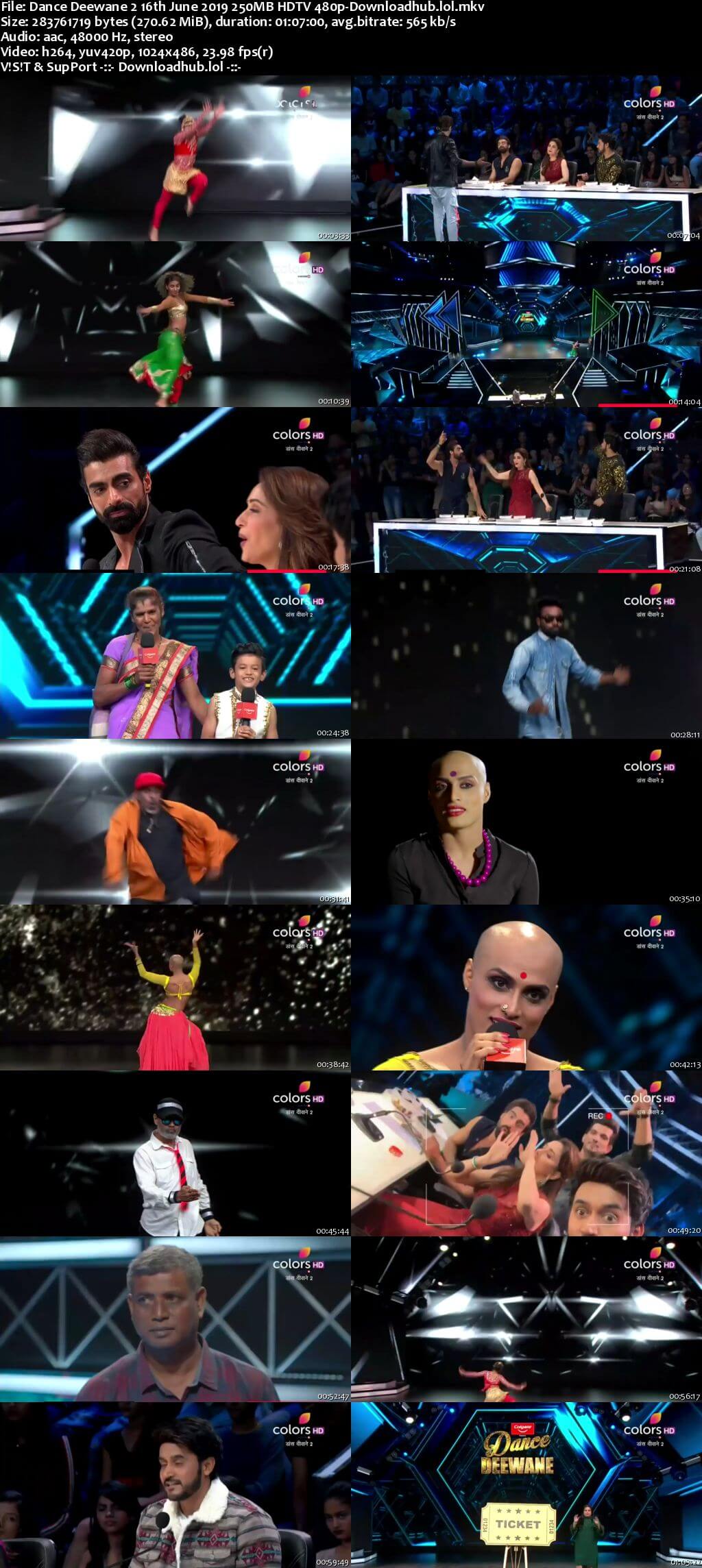 Dance Deewane 2 16 June 2019 Episode 02 HDTV 480p