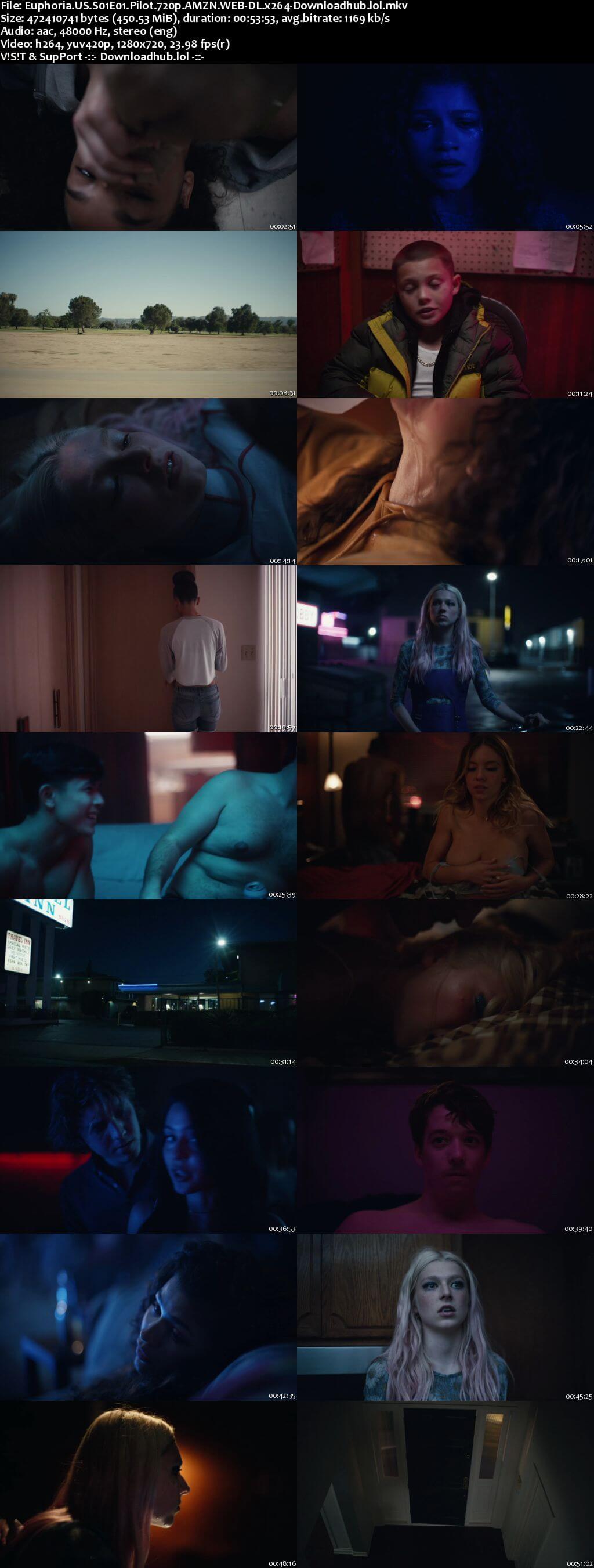 Euphoria S01E01 450MB WEB-DL 720p ESubs