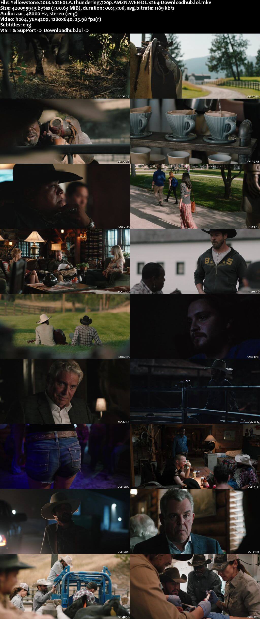 Yellowstone S02E01 400MB AMZN WEB-DL 720p ESubs