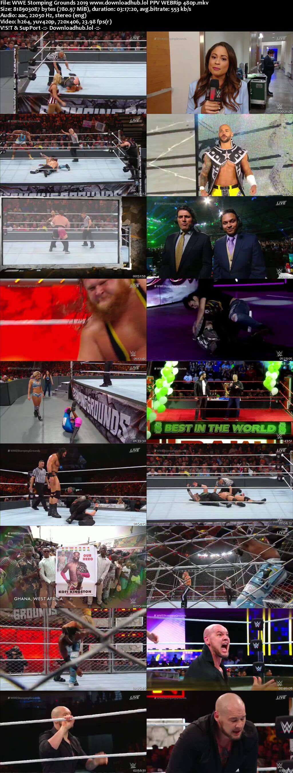 WWE Stomping Grounds 23rd June 2019 750MB PPV WEBRip 480p