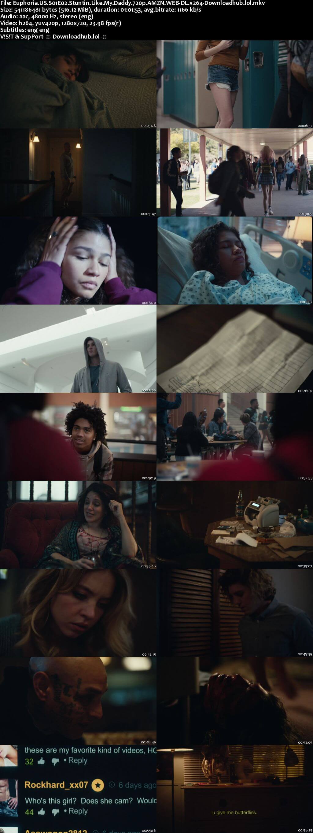 Euphoria S01E02 500MB WEB-DL 720p ESubs