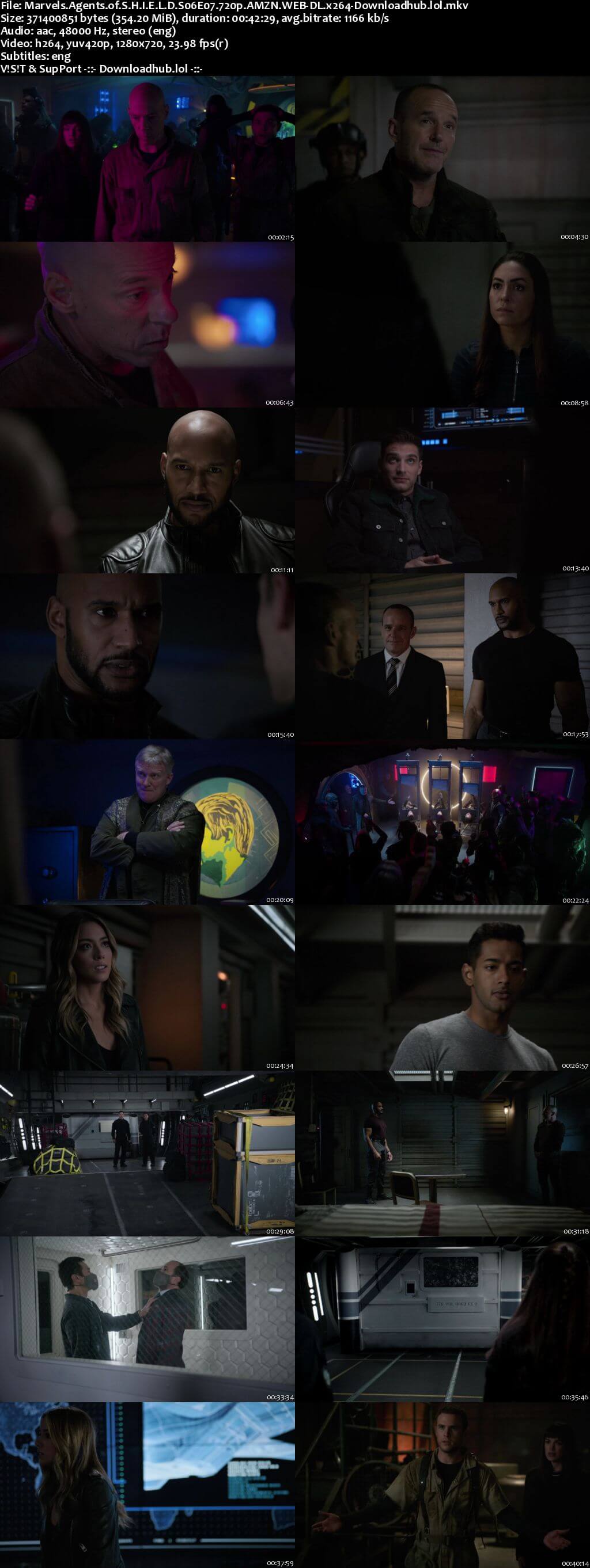 Marvels Agents of S.H.I.E.L.D S06E07 350MB AMZN WEB-DL 720p ESubs