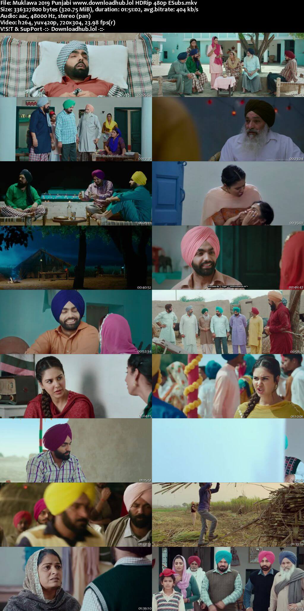 Muklawa 2019 Punjabi 300MB HDRip 480p ESubs