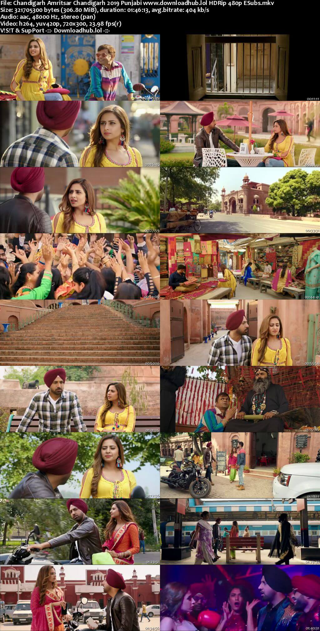 Chandigarh Amritsar Chandigarh 2019 Punjabi 300MB HDRip 480p ESubs