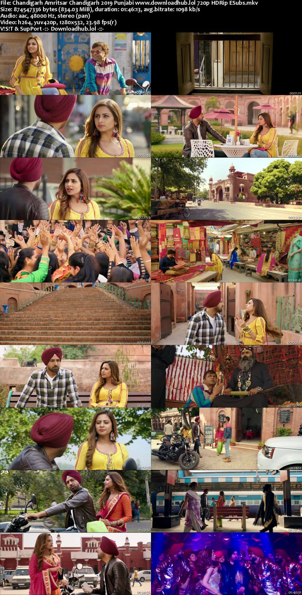 Chandigarh Amritsar Chandigarh 2019 Punjabi 720p HDRip ESubs