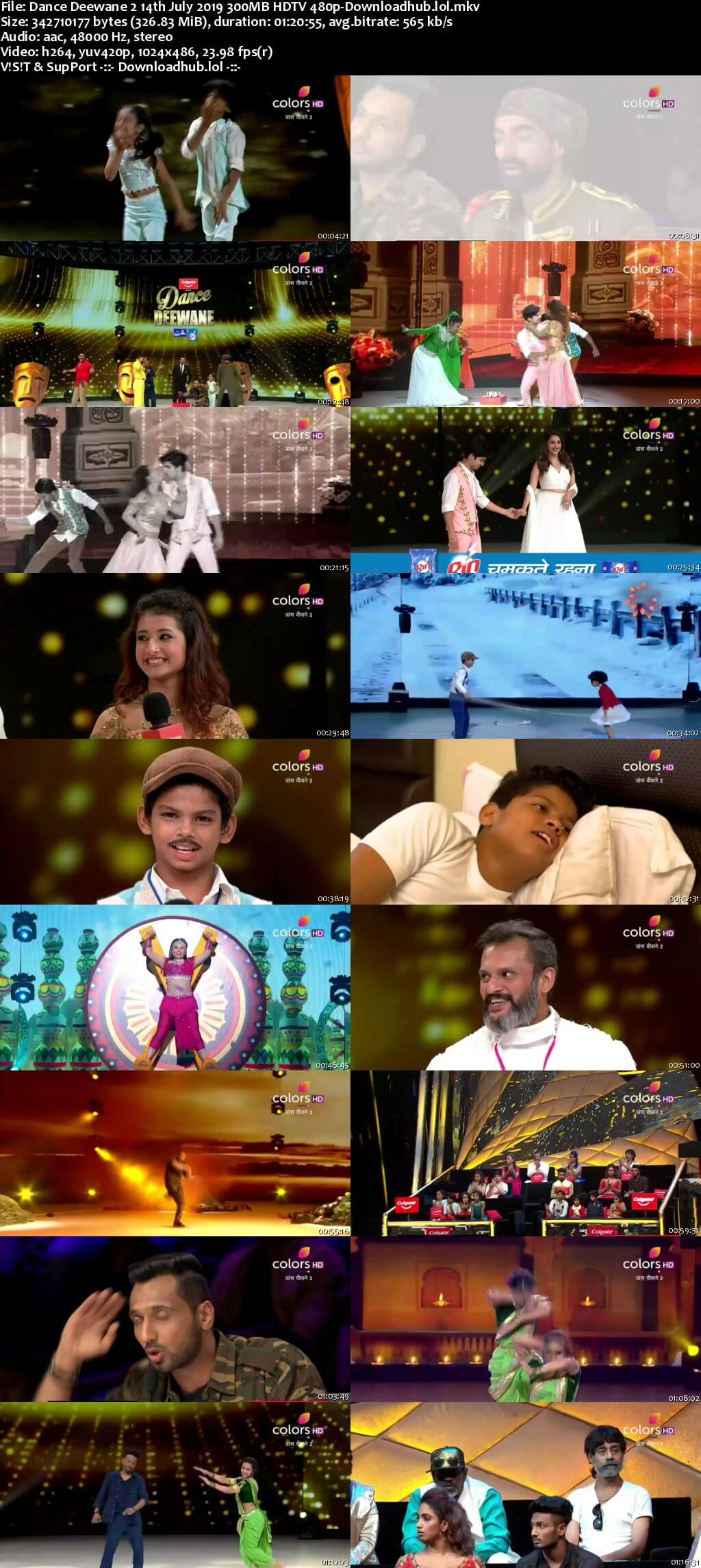 Dance Deewane 2 14 July 2019 Episode 10 HDTV 480p