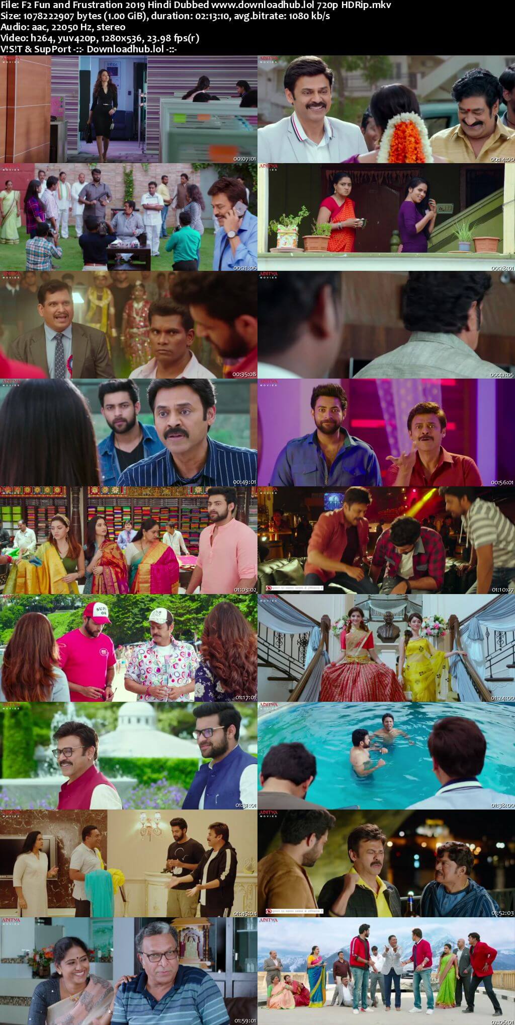 F2 Fun and Frustration 2019 Hindi Dubbed 720p HDRip x264