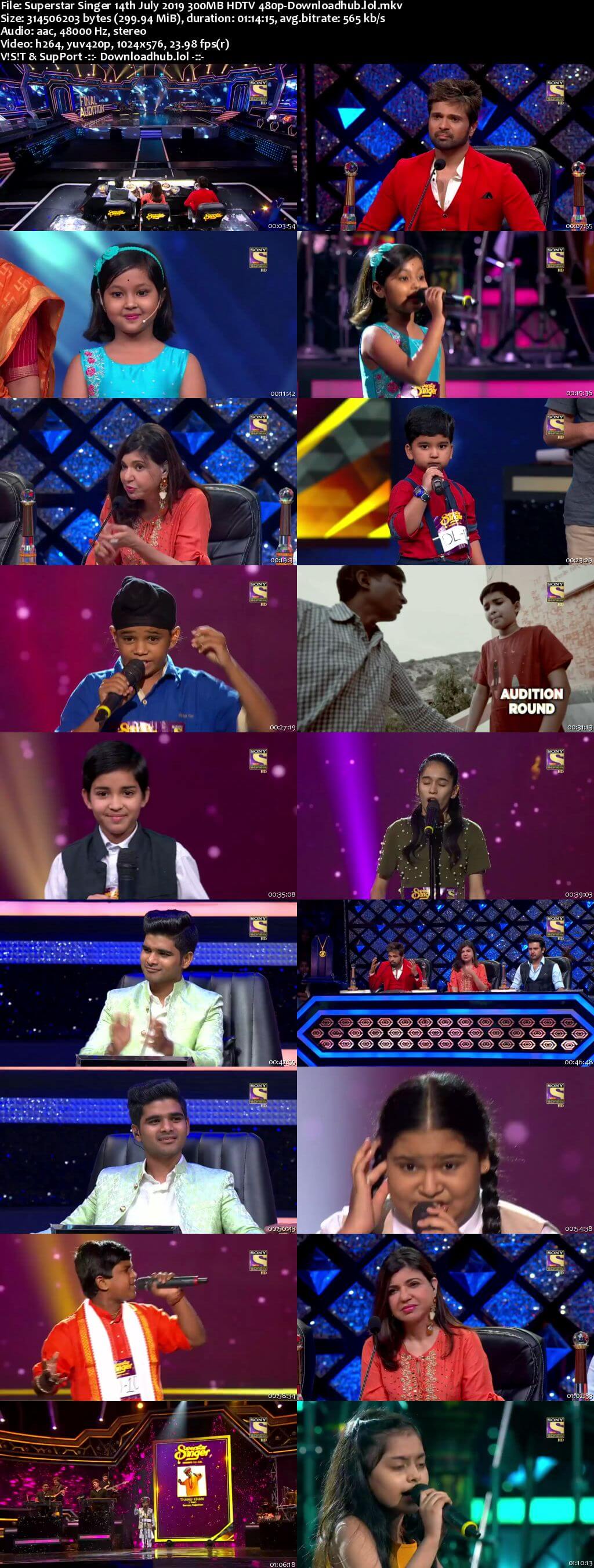 Superstar Singer 14 July 2019 Episode 06 HDTV 480p