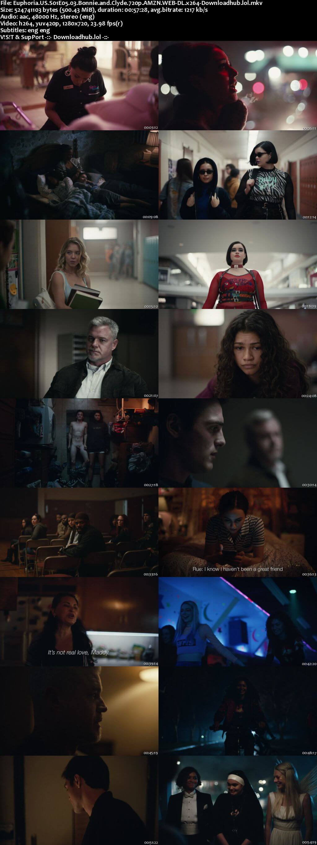 Euphoria S01E05 500MB WEB-DL 720p ESubs