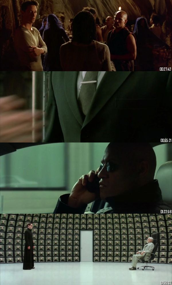 The Matrix Reloaded 2003 BRRip 720p 480p Dual Audio Hindi English Full Movie Download