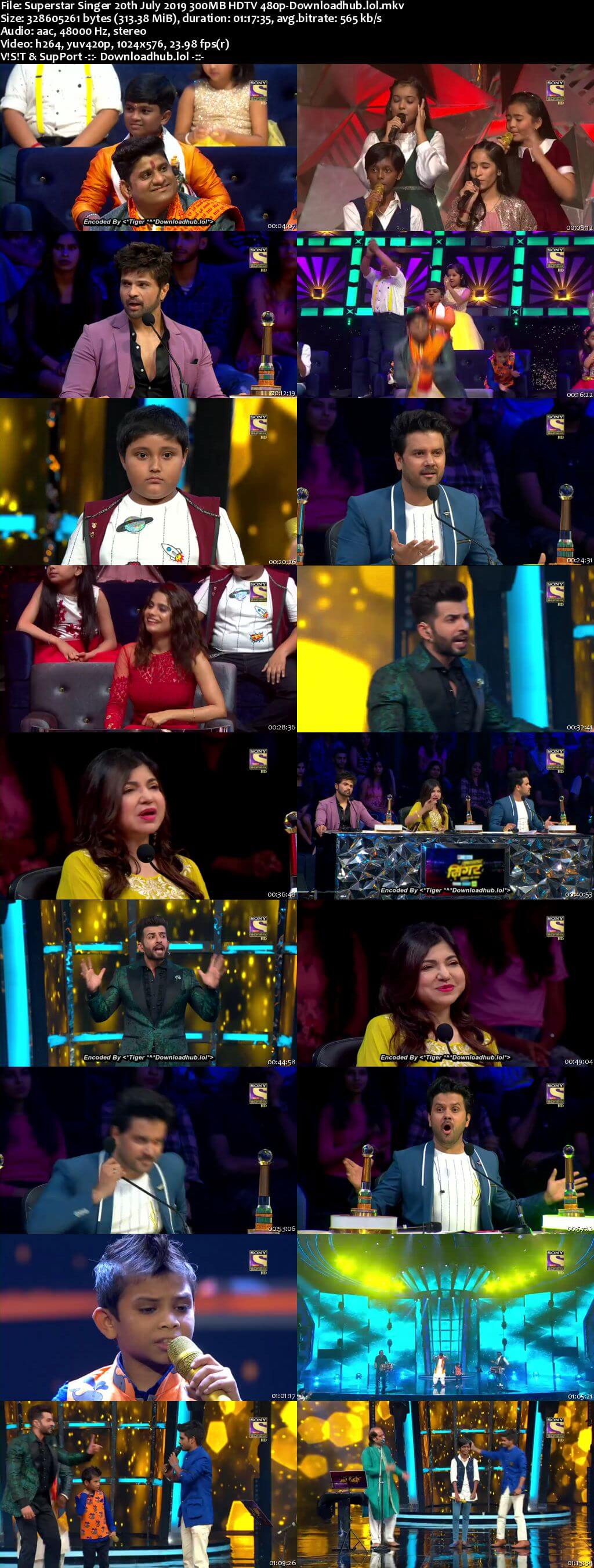 Superstar Singer 20 July 2019 Episode 07 HDTV 480p