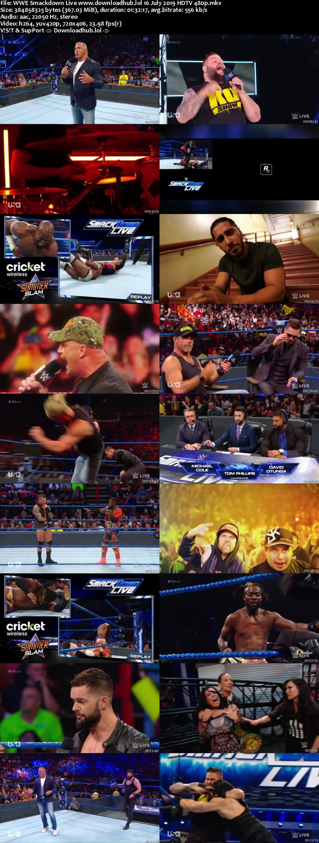 WWE Smackdown Live 23rd July 2019 300MB HDTV 480p