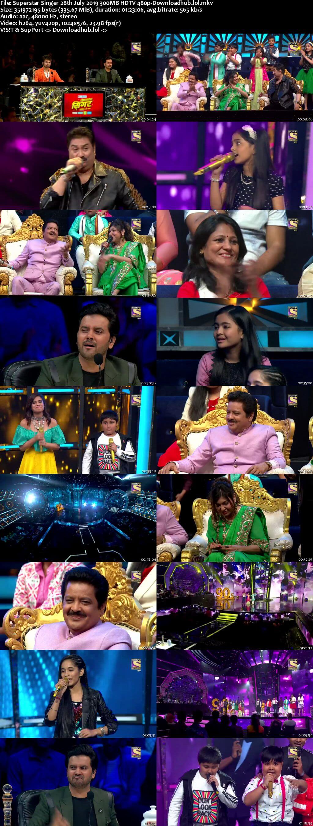 Superstar Singer 28 July 2019 Episode 10 HDTV 480p