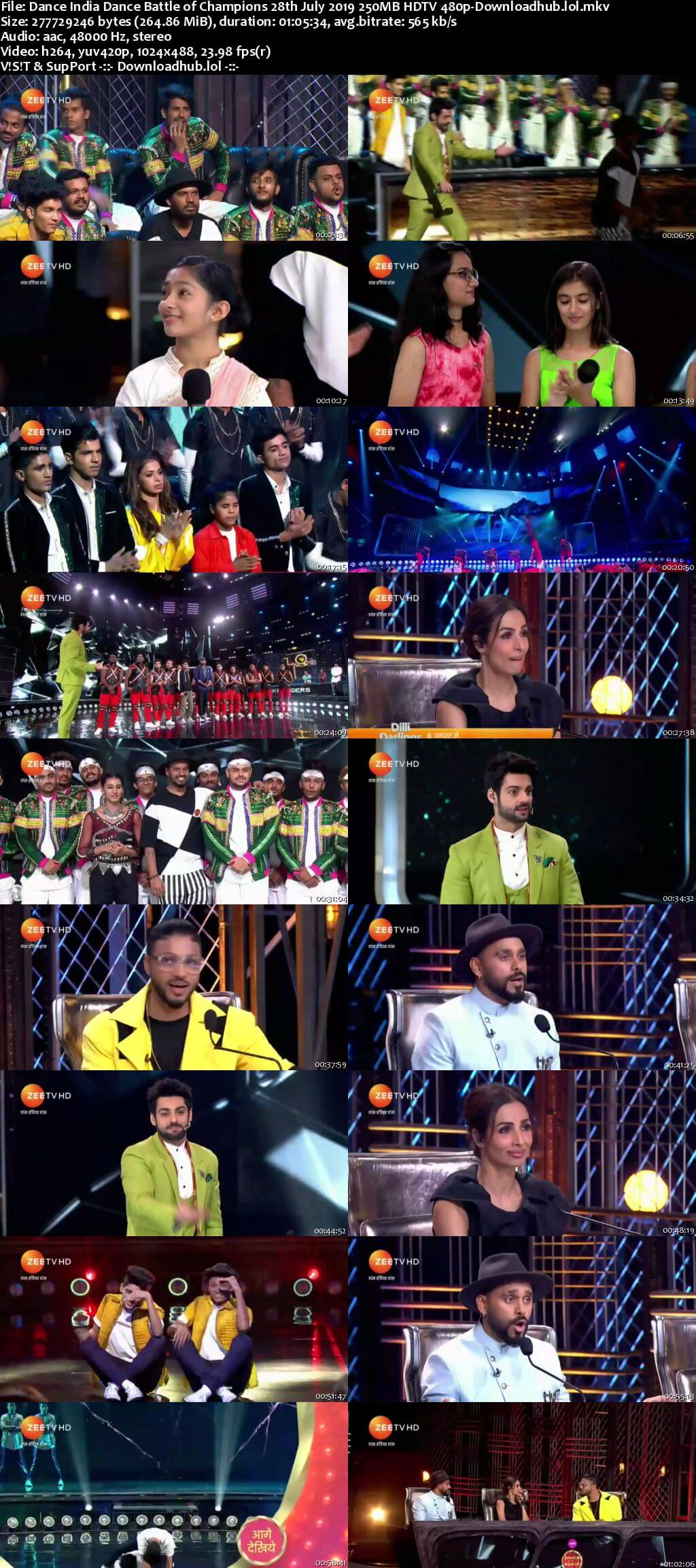 Dance India Dance 28 July 2019 Episode 12 HDTV 480p