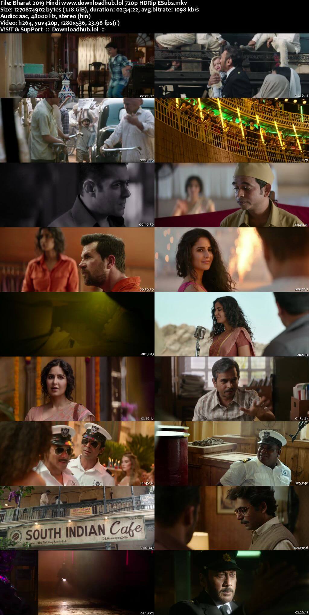 Bharat 2019 Hindi 720p HDRip ESubs
