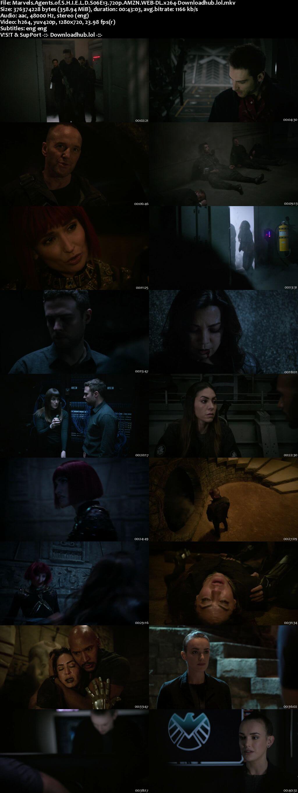 Marvels Agents of S.H.I.E.L.D S06E13 350MB AMZN WEB-DL 720p ESubs