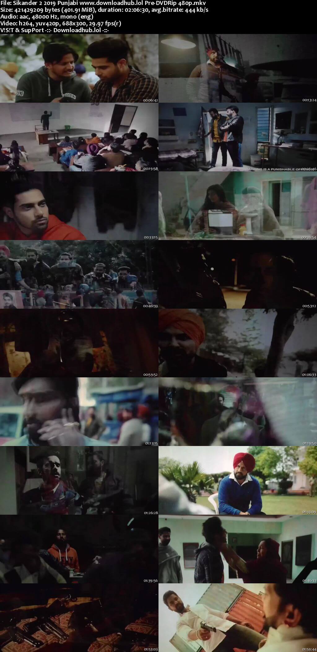 Sikander 2 2019 Punjabi 400MB Pre-DVDRip 480p