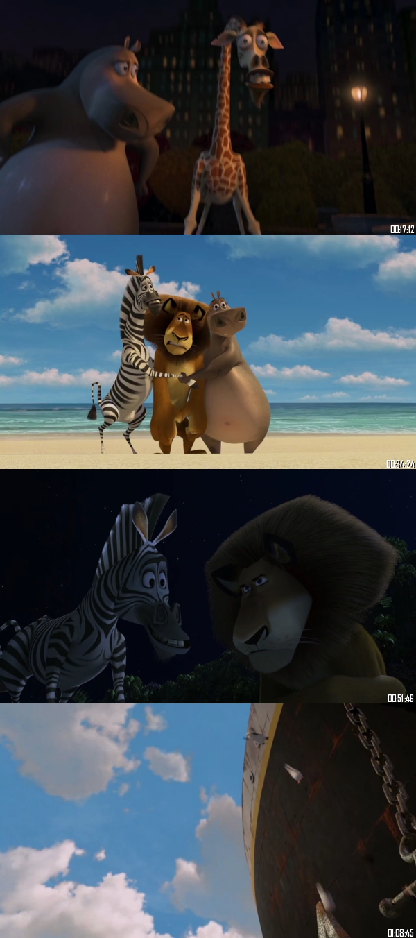 Madagascar 2005 BRRip 720p 480p Dual Audio Hindi English Full Movie Download