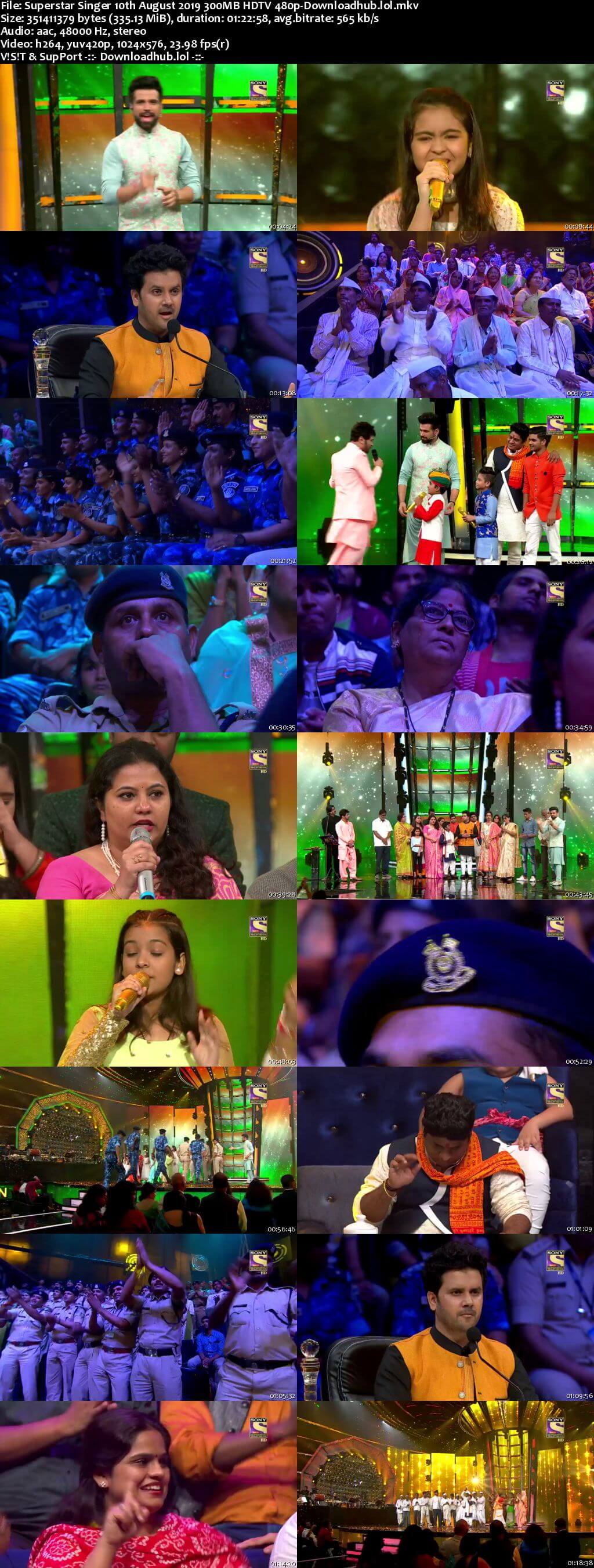 Superstar Singer 10 August 2019 Episode 13 HDTV 480p