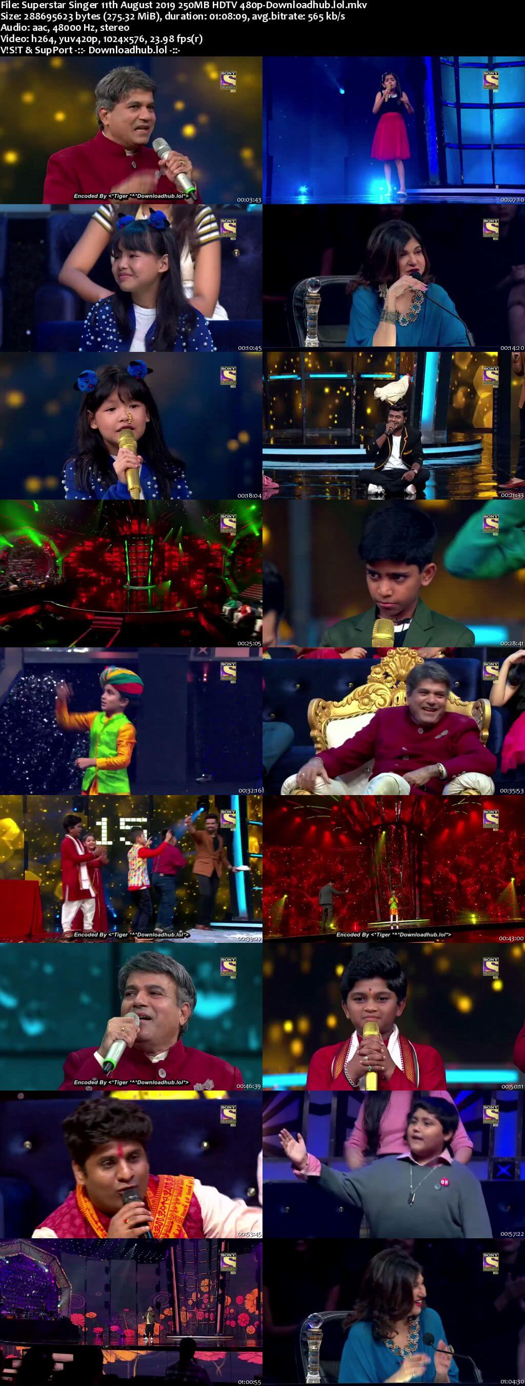 Superstar Singer 11 August 2019 Episode 14 HDTV 480p