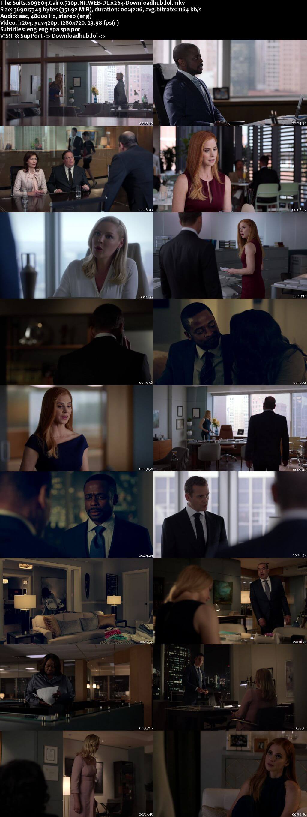 Suits S09E04 350MB Web-DL 720p x264 ESubs