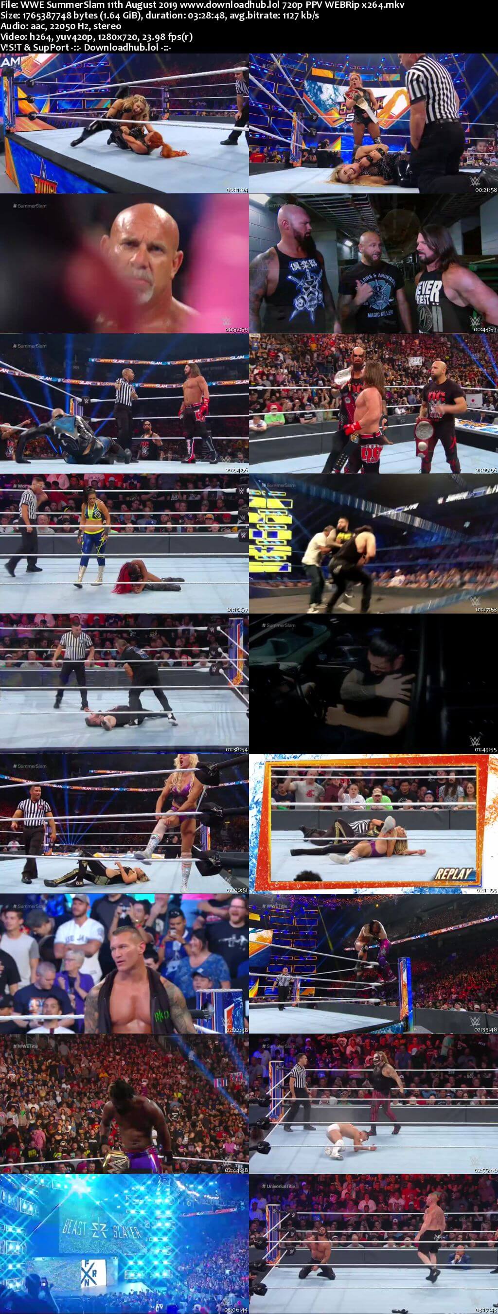 WWE SummerSlam 11th August 2019 720p PPV WEBRip x264