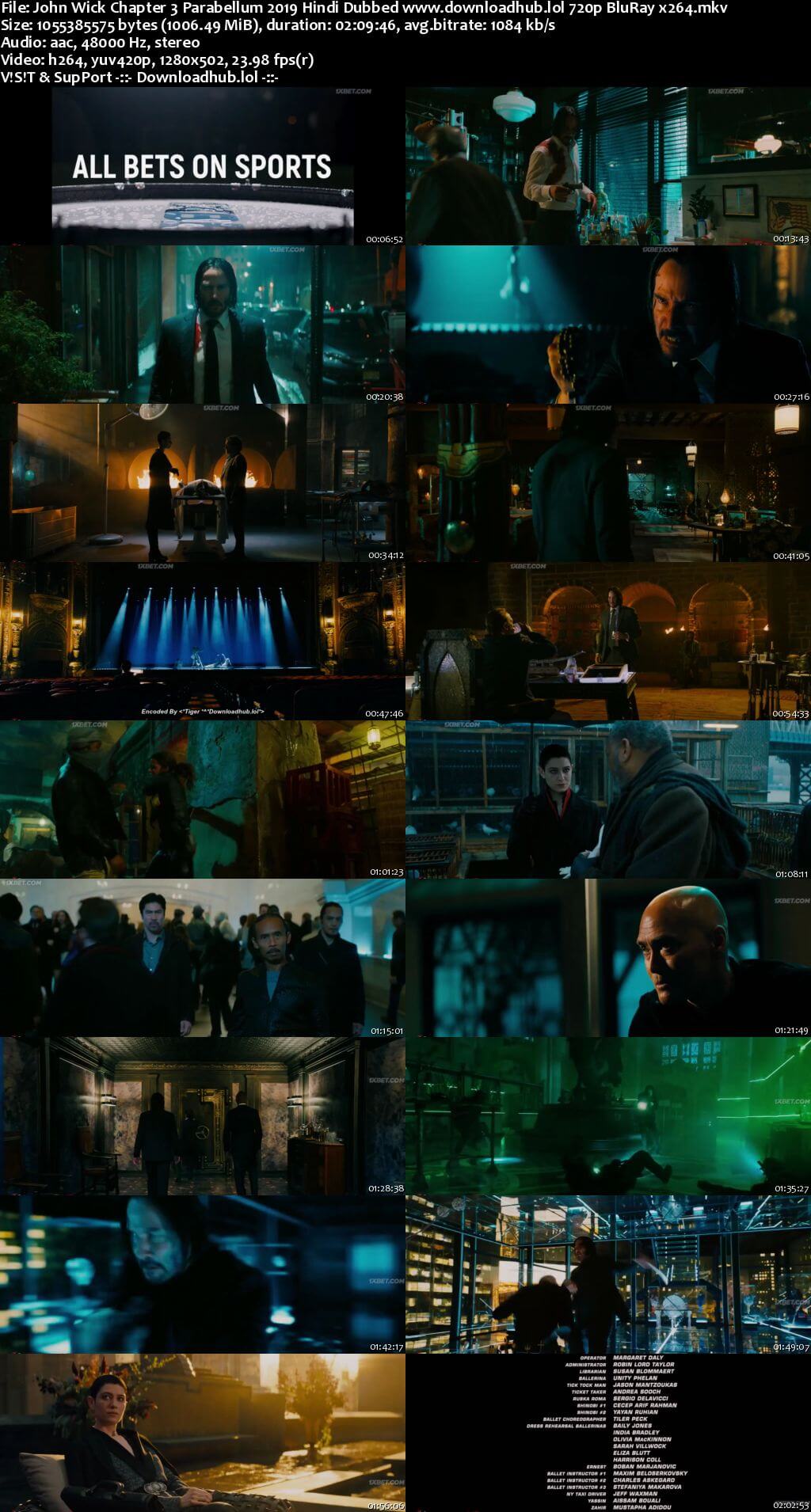 John Wick Chapter 3 Parabellum 2019 Hindi Dubbed 720p BluRay x264