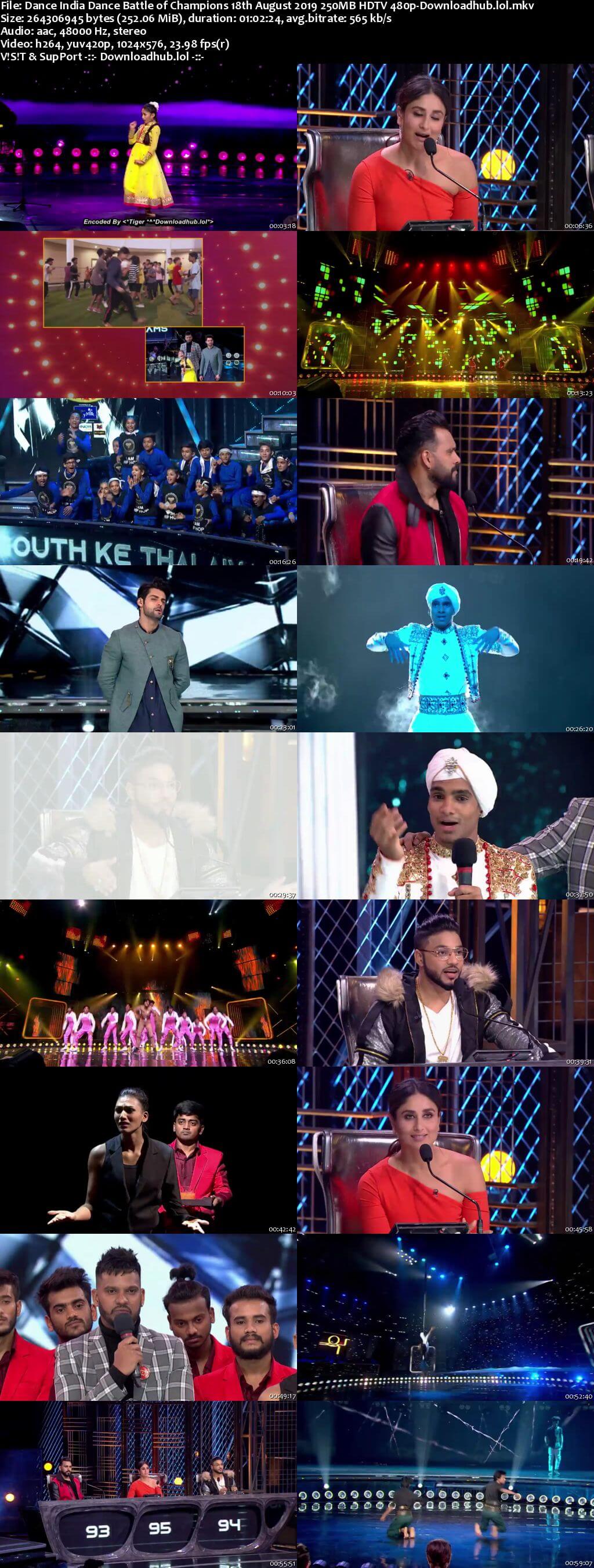 Dance India Dance 18 August 2019 Episode 18 HDTV 480p