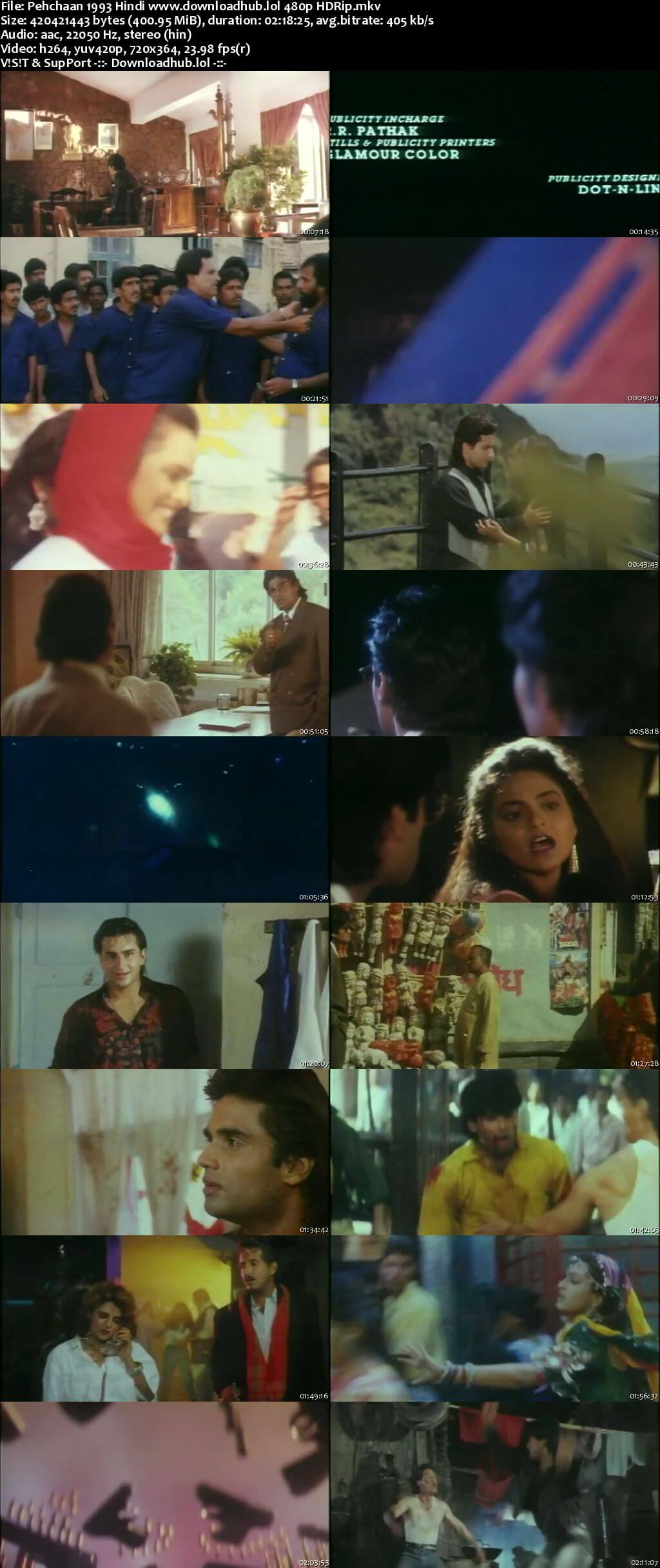 Pehchaan 1993 Hindi 400MB HDRip 480p