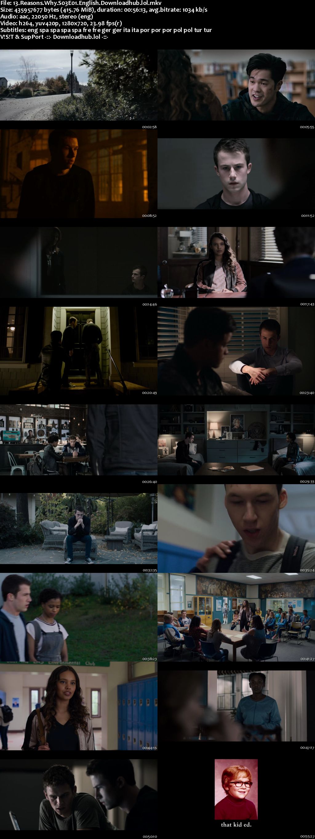 13 Reasons Why 2019 S03 Complete 720p NF Web-DL MSubs