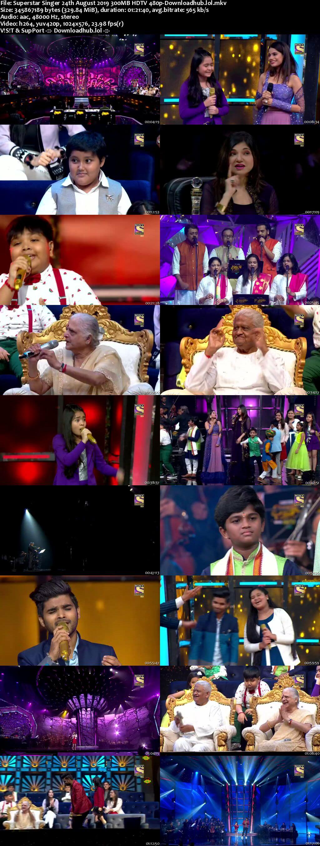 Superstar Singer 24 August 2019 Episode 17 HDTV 480p