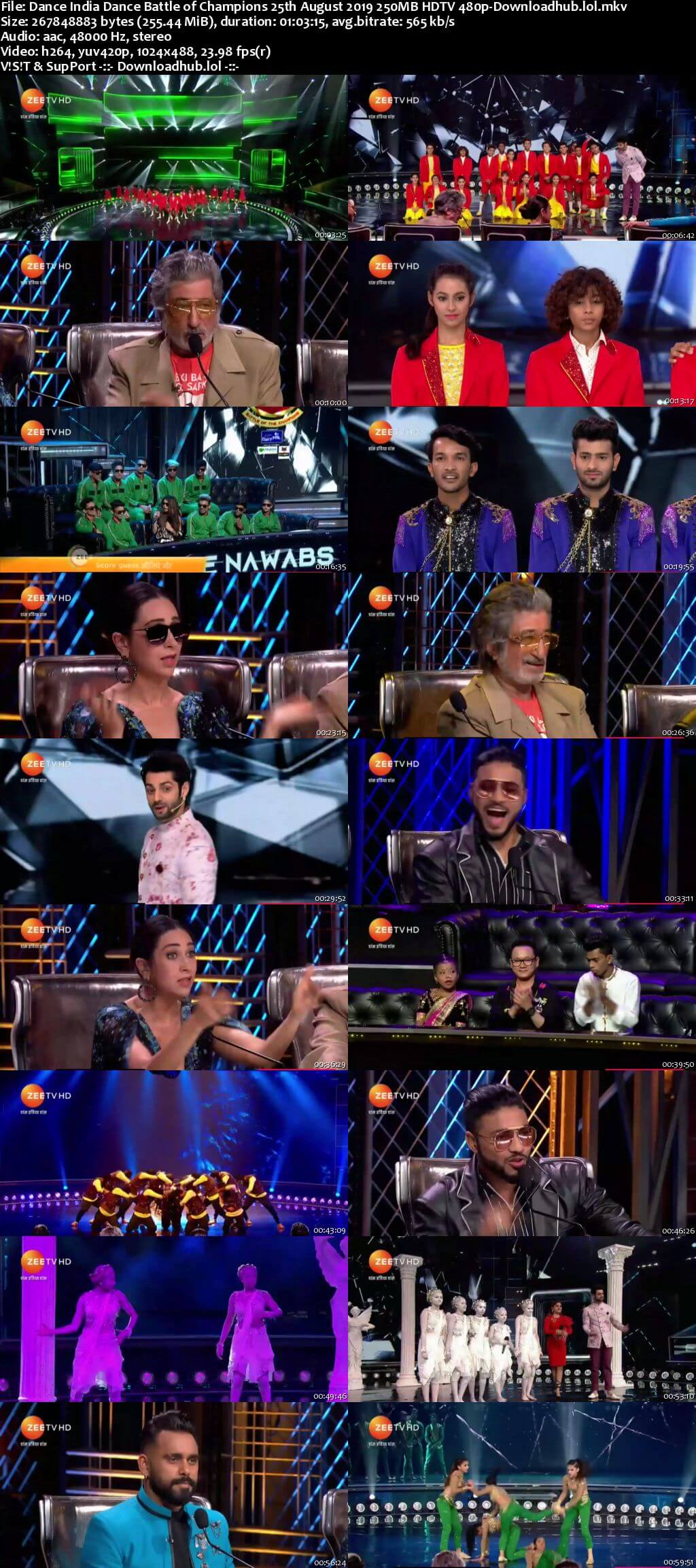 Dance India Dance 25 August 2019 Episode 20 HDTV 480p