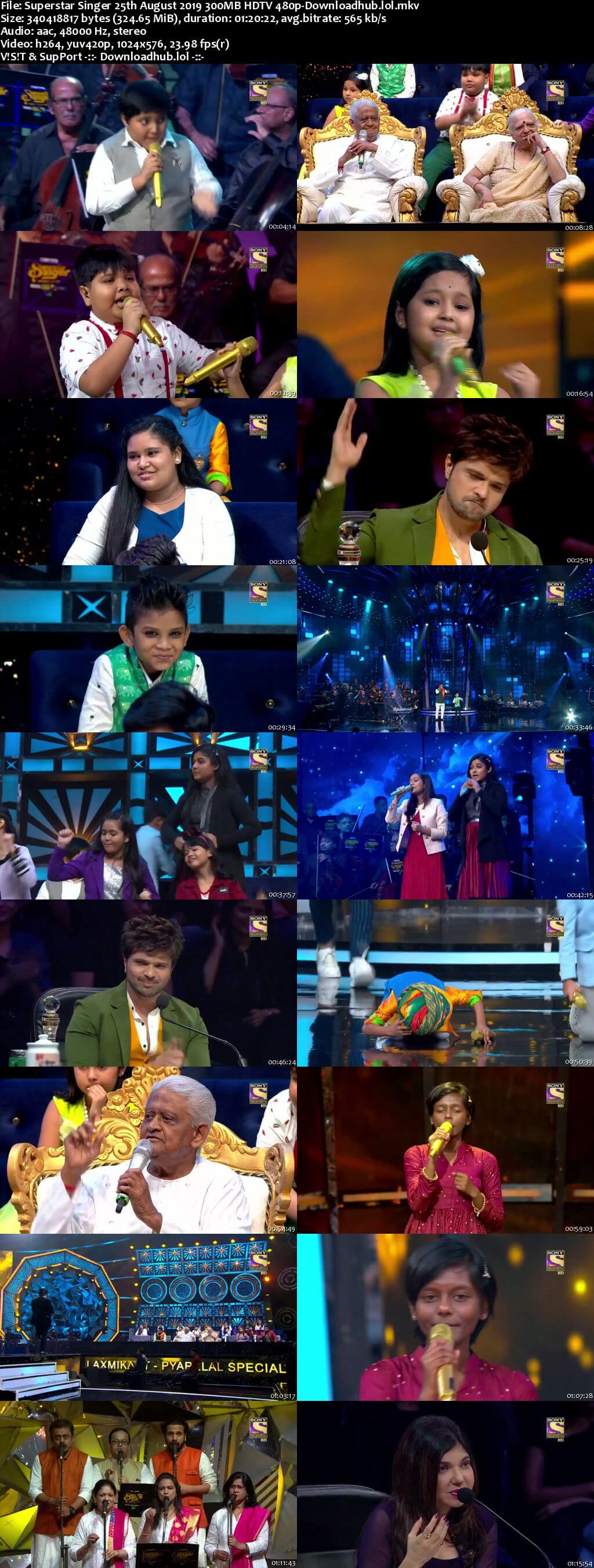 Superstar Singer 25 August 2019 Episode 18 HDTV 480p