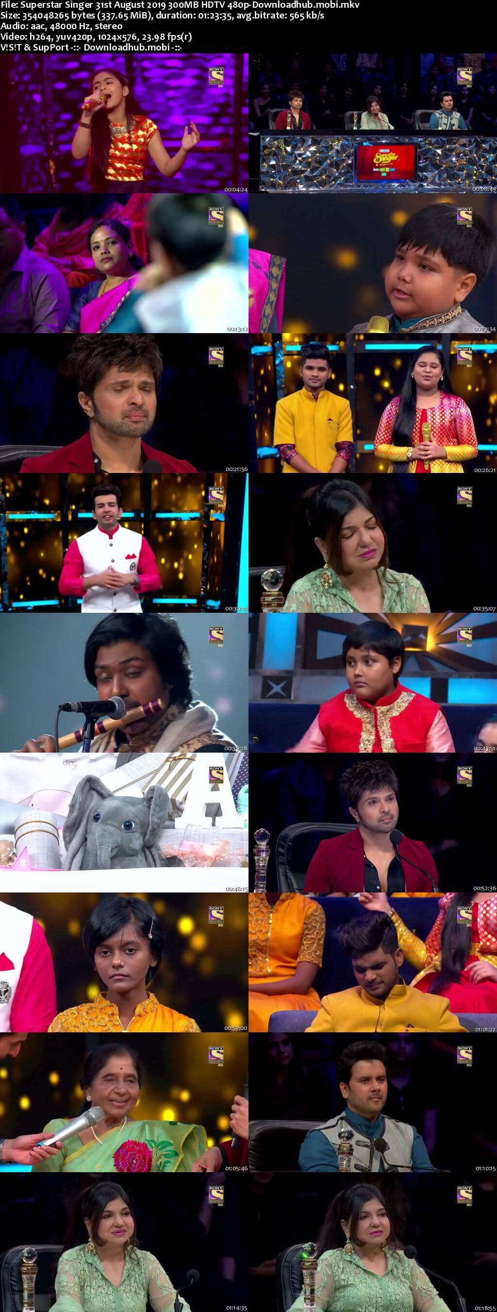 Superstar Singer 31 August 2019 Episode 19 HDTV 480p