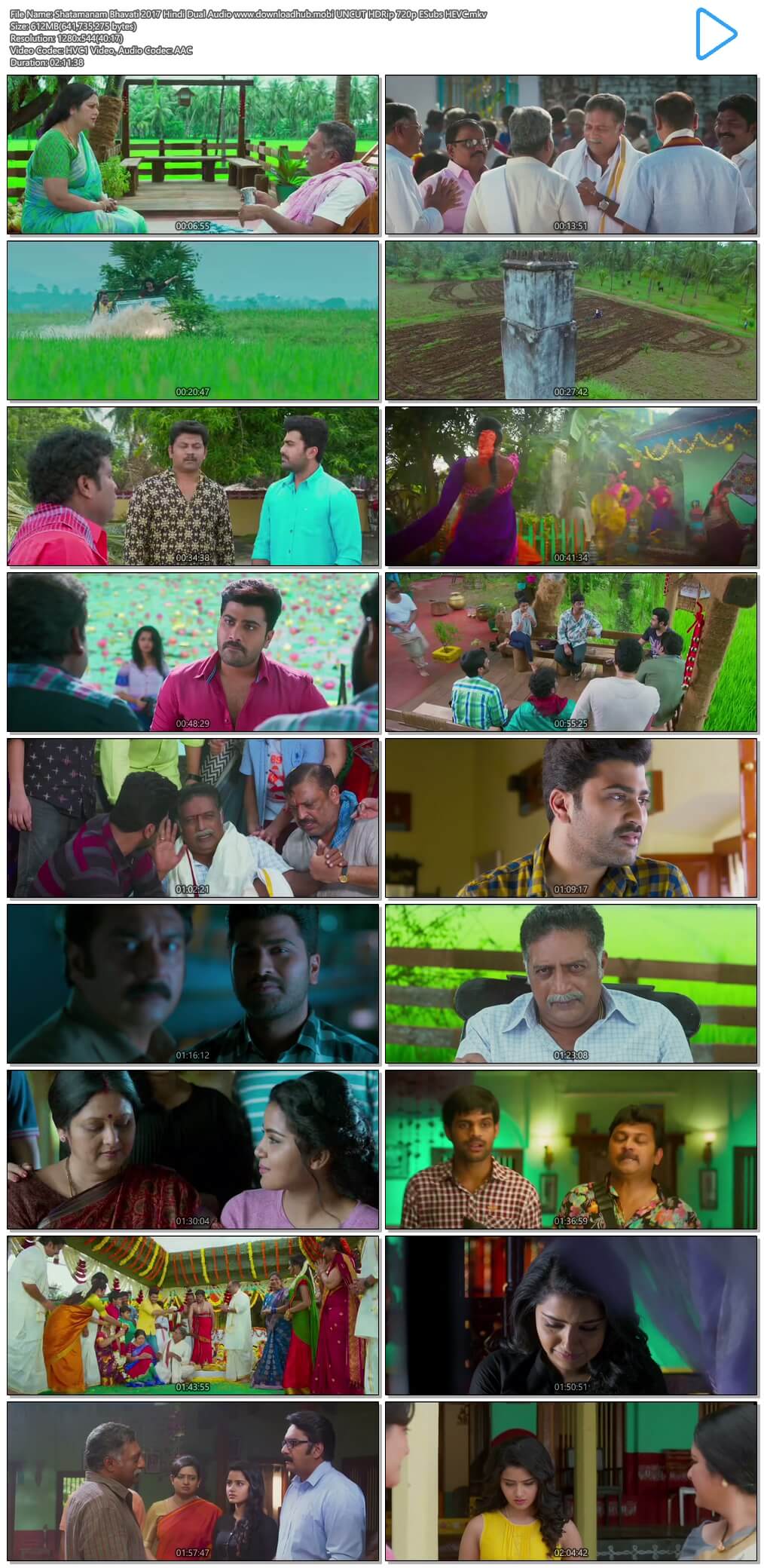 Shatamanam Bhavati 2017 Hindi Dual Audio 600MB UNCUT HDRip 720p ESubs HEVC