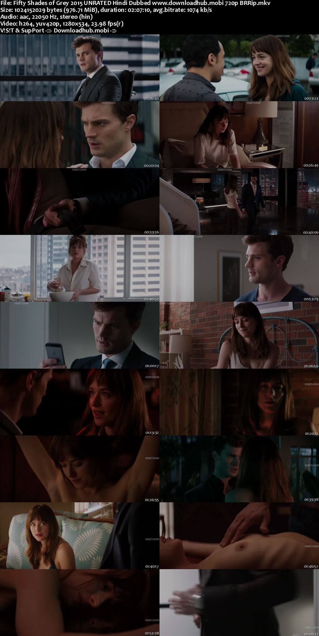 Fifty Shades of Grey 2015 Hindi Dubbed 720p BluRay x264