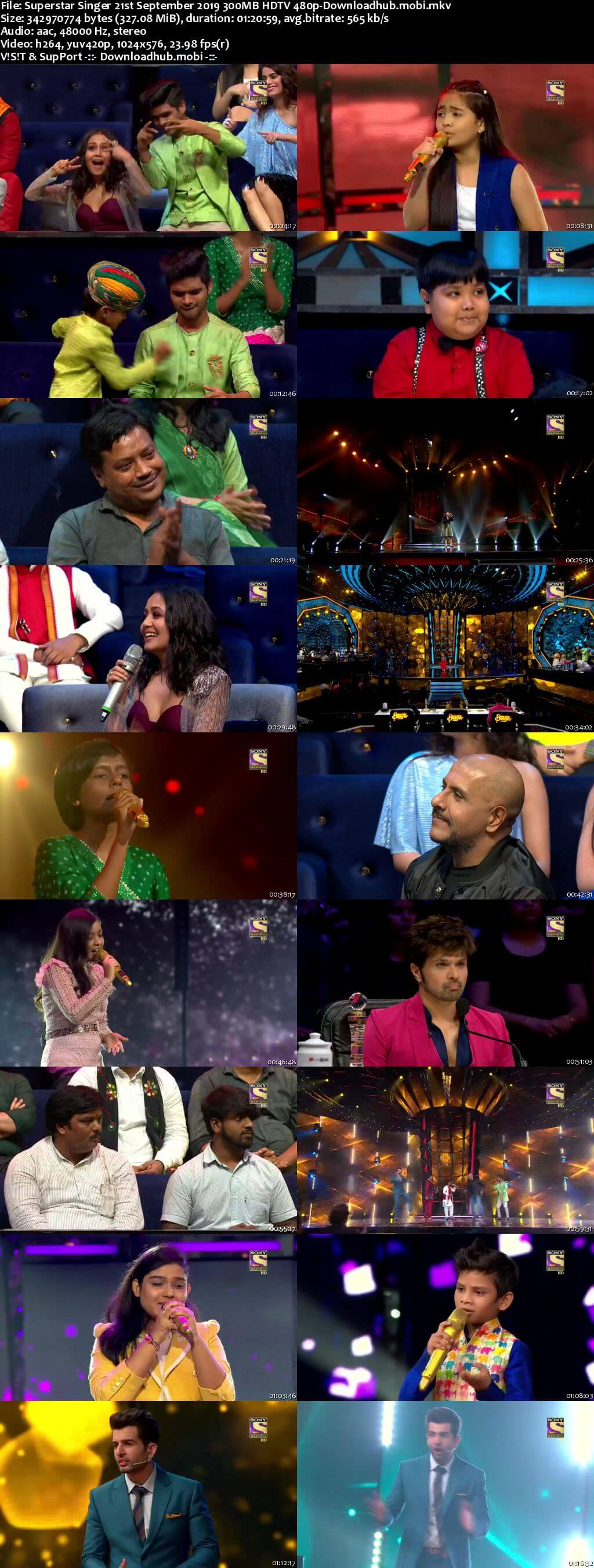 Superstar Singer 21 September 2019 Episode 25 HDTV 480p