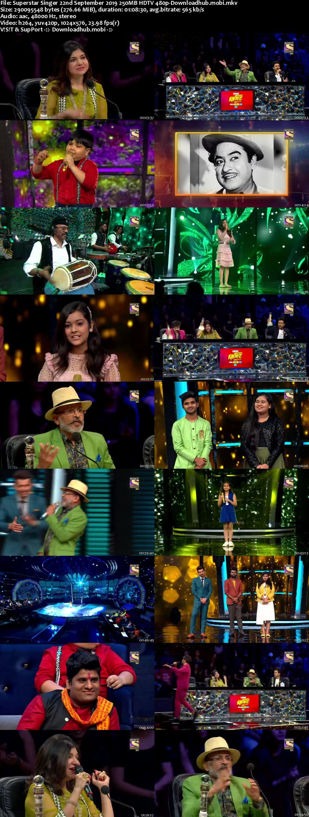 Superstar Singer 22 September 2019 Episode 26 HDTV 480p